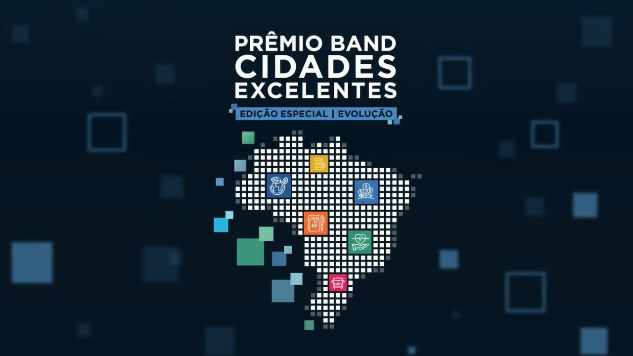 troféu do Prêmio Band Cidades Excelentes em São Paulo
